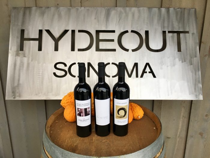 Hydeout 2016 labels - Hydeout clients release their first estate wine this week...
