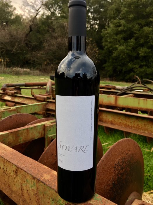 Sovare 2016 bottle - Hydeout clients release their first estate wine this week...