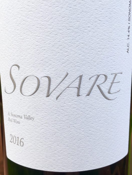 Sovare 2016 label - Hydeout clients release their first estate wine this week...