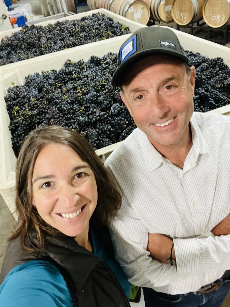 Faith and Ken in Winery - 50 images of the Sonoma Valley Grape Harvest 2022