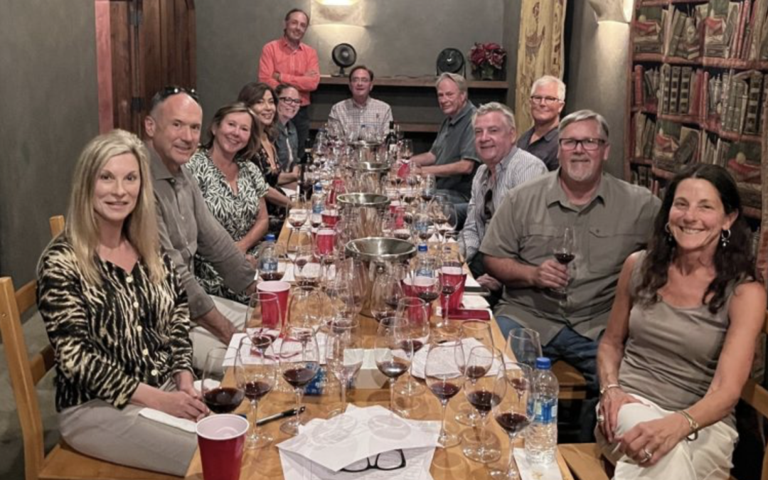 Sagrantino tasting panel with industry pros and collectors in Sonoma