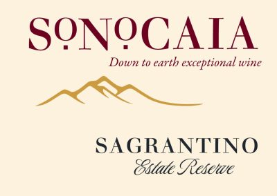 Sonocaia label front 2021 - Sonoma, land of Sonocaia Sagrantino, and 1000 things to do and see